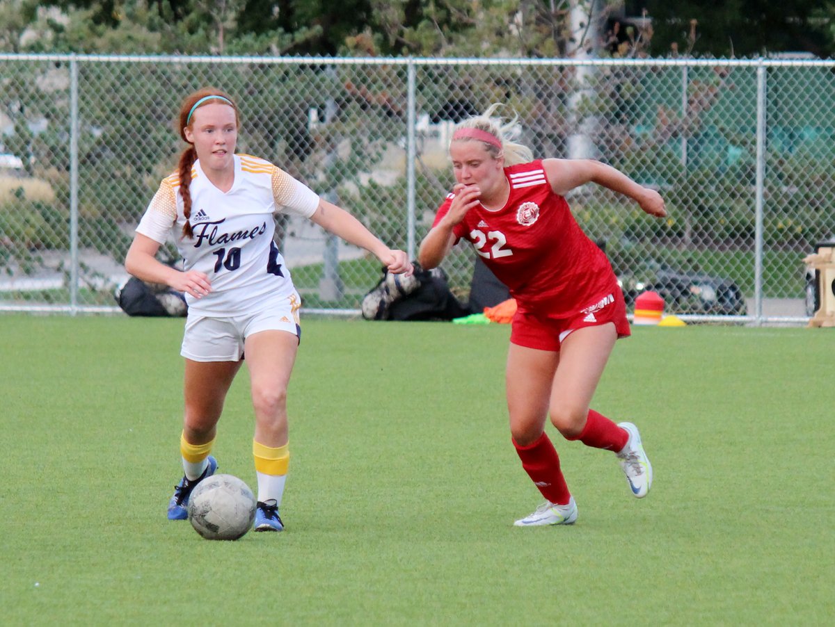 Flames Spotlight 💡: Soccer “My dad really wanted us to play on the same team, and I thought it would be a lot of fun if we did.” - Abbie Anderson, who is teammates with her sister, Kylie. ⚽ Learn more about Flames Soccer 🔥 ➡️ bit.ly/3HbOjlb