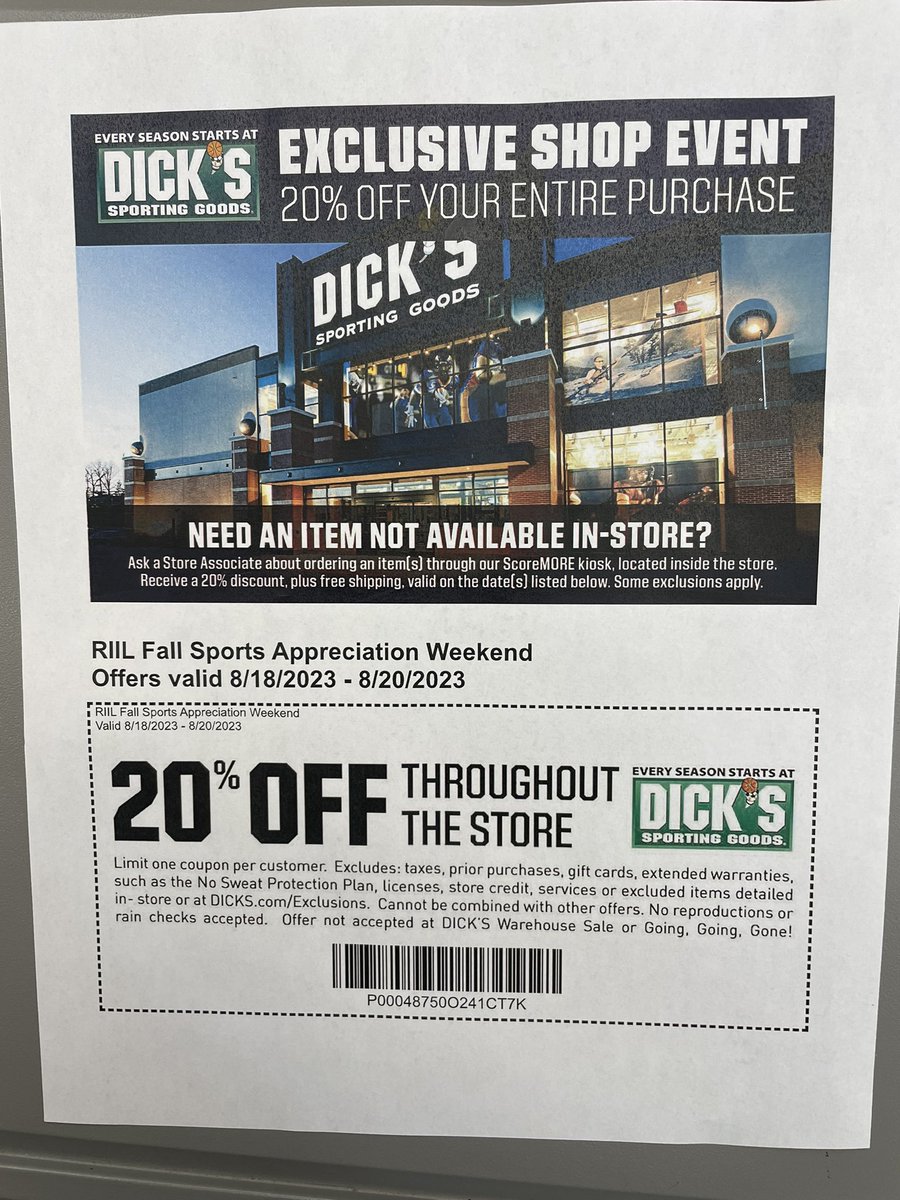 WPS Bulldogs (@wpsbulldogs) on Twitter photo Don’t forget, if you need gear, use this to get 20% off from Dick’s. Works for everyone, not just student athletes! <a href="/WPSBulldogsFB/">Westerly Bulldogs Football</a> <a href="/whs_bulldog/">WHS Bulldogs</a> <a href="/whs_pound/">DAWG POUND</a> <a href="/westerlycheer/">WHS CHEER 🎀🐾</a> <a href="/federockoxctf/">Westerly XC & TF</a> <a href="/WesterlyRecrea1/">Westerly Recreation</a> Don’t forget, if you need gear, use this to get 20% off from Dick’s. Works for everyone, not just student athletes! <a href="/WPSBulldogsFB/">Westerly Bulldogs Football</a> <a href="/whs_bulldog/">WHS Bulldogs</a> <a href="/whs_pound/">DAWG POUND</a> <a href="/westerlycheer/">WHS CHEER 🎀🐾</a> <a href="/federockoxctf/">Westerly XC & TF</a> <a href="/WesterlyRecrea1/">Westerly Recreation</a>