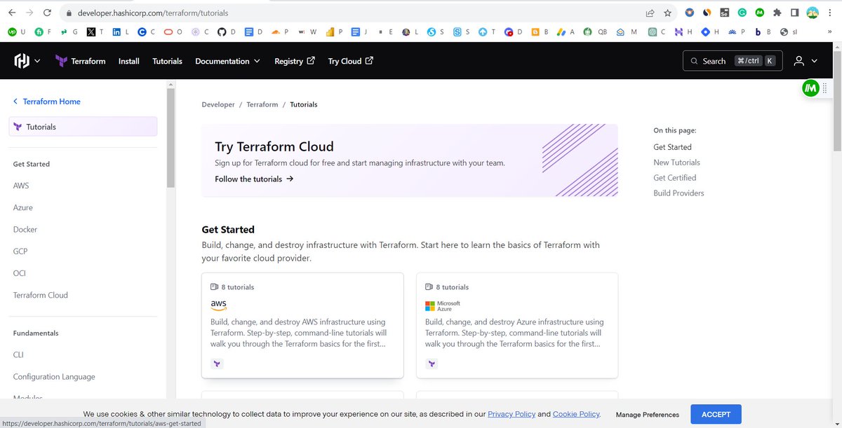 Jyotirmay_56's tweet photo. Day 22 #100DaysOfCode of DevOps
Title:- Terraform Tutorials:-
1) Introduction to IaC and Terraform.
2) Install and set up Terraform.
3) Define infrastructure with Terraform configuration files.
#OpenSourceWithKunal #opensource #WeMakeDevs #100DaysOfCode @Jyotirmay_56 https://t.co/tU2IMd2Jjc