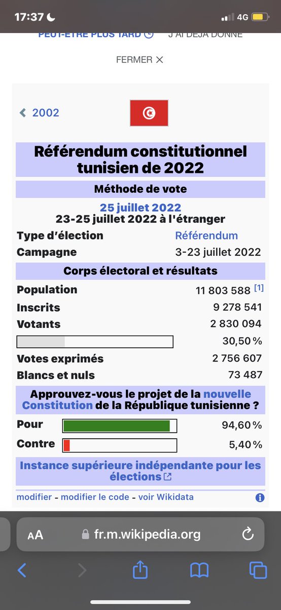 ahn77777's tweet photo. @sasoux_ J’ai jamais dis que c’était une compétition mais bon et c’est pas juste au nombre de hafiz et du coup je calomnie pas le référendum est vrmt passé (après peut être je me trompe mais c’est les mêmes dates)

Donc vous n’êtes plus une nation islamique mais qu’Allah nous réforme https://t.co/ZwClTKxNao