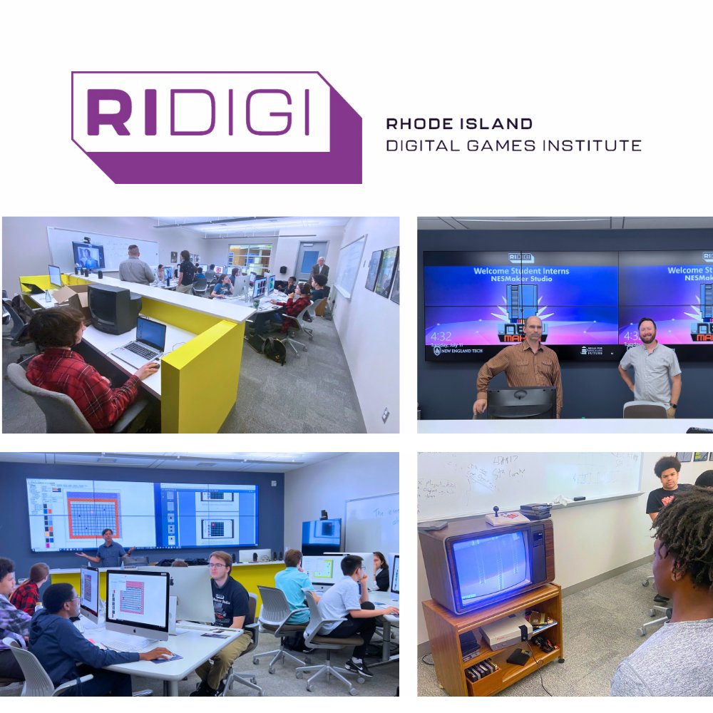 🌟 Partnering with Skills for Rhode Island Youth, NEIT Game Dev Faculty, and Joe Granato of New 8-bit Heroes, students have been unleashing the magic of 8-bit game development for health and wellness 🍎 #NESMaker #NEIT #GameDev #RIGaming #HealthAndWellness