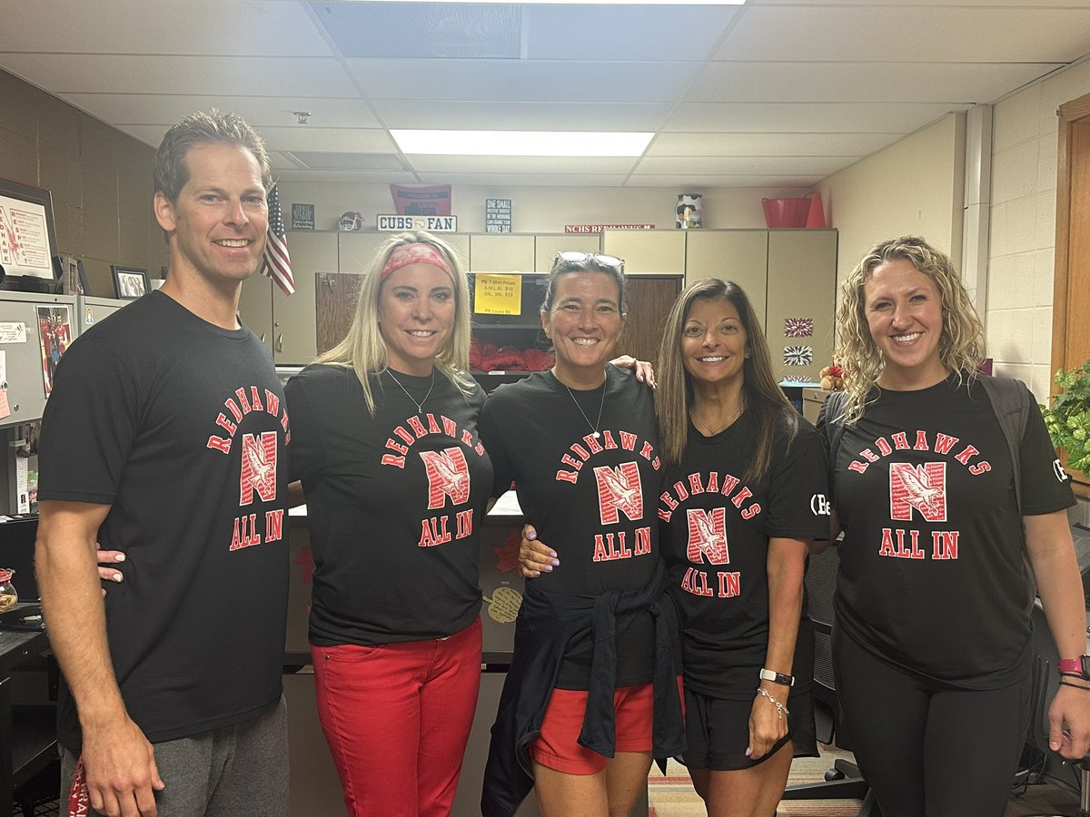 JThornton_NCHS's tweet photo. Our @NCHSOFFICIAL Redhawk educators are ALL IN and making this a great start to the new school year for our students. #RedhawkPride #Elevate203 https://t.co/rnhg4JjjEU