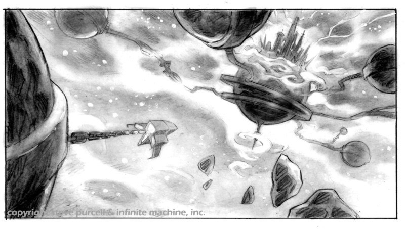 SAM &amp; MAX PLUNGE THROUGH SPACE MEGATHREAD:

"Sam &amp; Max Plunge Through Space" was one of two cancelled S&amp;M games announced in the early 2000s, but it had a very unique direction compared to hit the road, and the games that preceded its cancellation 🧵