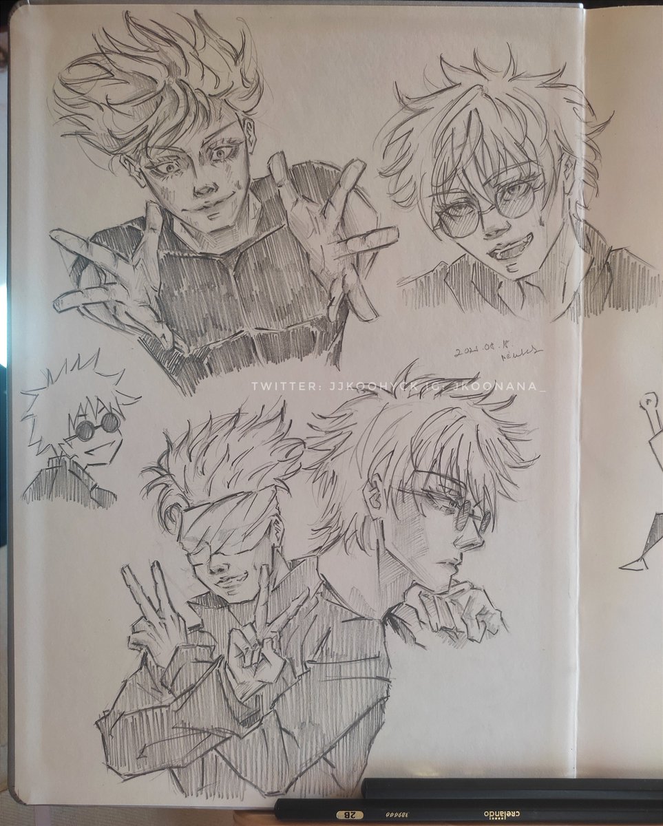i was feeling frustrated so decided to quickly draw gojo #JujutsuKaisen #呪術廻戦 #五条悟