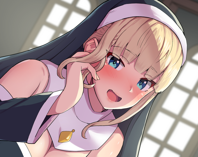 ちなみにシスターさんCG集の収録カットはFANBOX、Fantiaで公開中のカットをベースにしていますが、うち一部(というか1点)は渋・ニジエで見られるものもあります。「こういう雰囲気の作品」が分かる1作だと思いますので、そちらもどうぞ。 