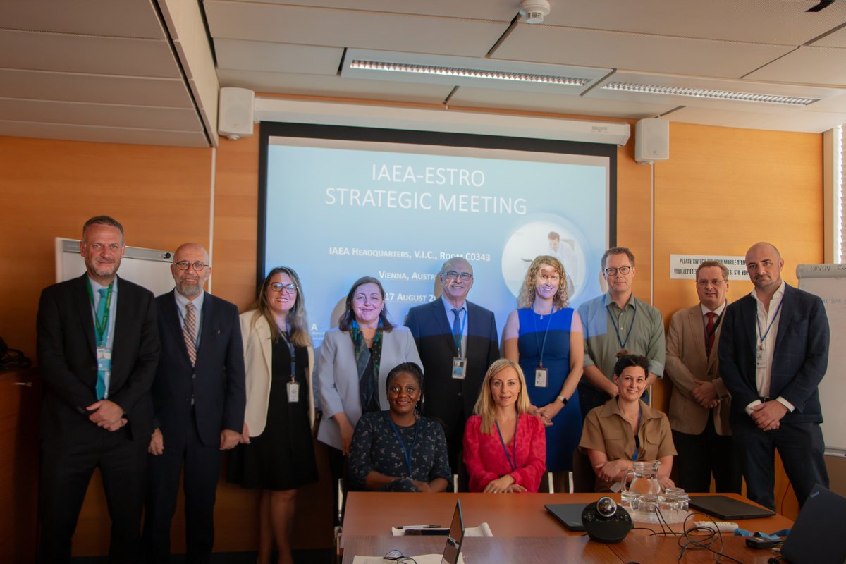 🤝IAEA welcomes <a href="/ESTRO_RT/">ESTRO</a> leadership as we celebrate a remarkable partnership – decades of cooperation addressing cancer challenges. Together, we explore new strategic ways to enhance access to safe, affordable &amp; quality #radiotherapy for all, including through #RaysofHope.