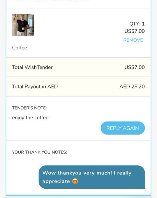 Uncle bill just bought a gift off my wishlist worth US$7.00.   Check out my wishlist here: https://t