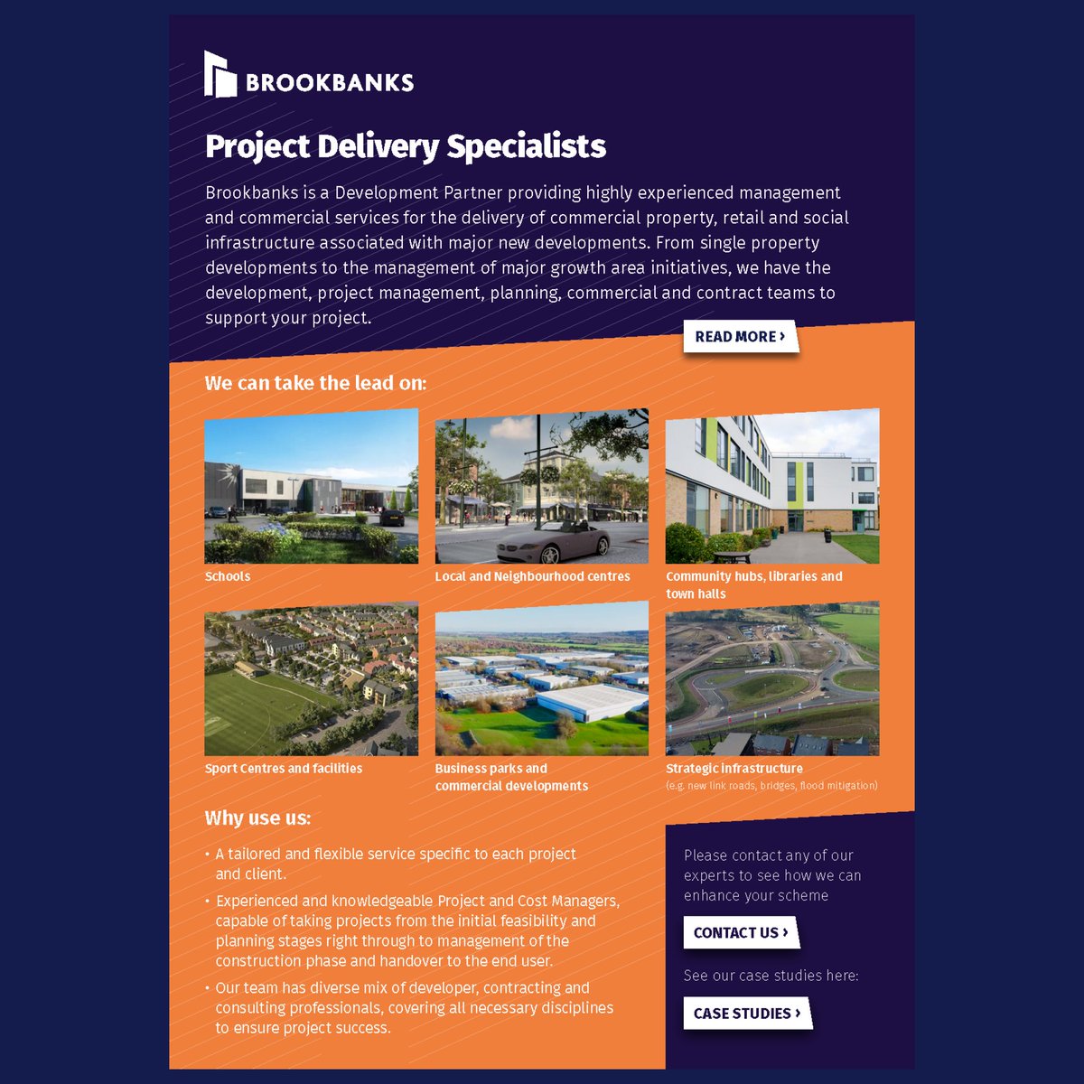 Did you know our experienced teams are specialists in the delivery of:

📷 Social infrastructure (e.g., schools, local centers)
📷 Physical infrastructure (e.g. new links roads)
📷 Business Parks

How can we save you time/money on your project? 

Find out more here!