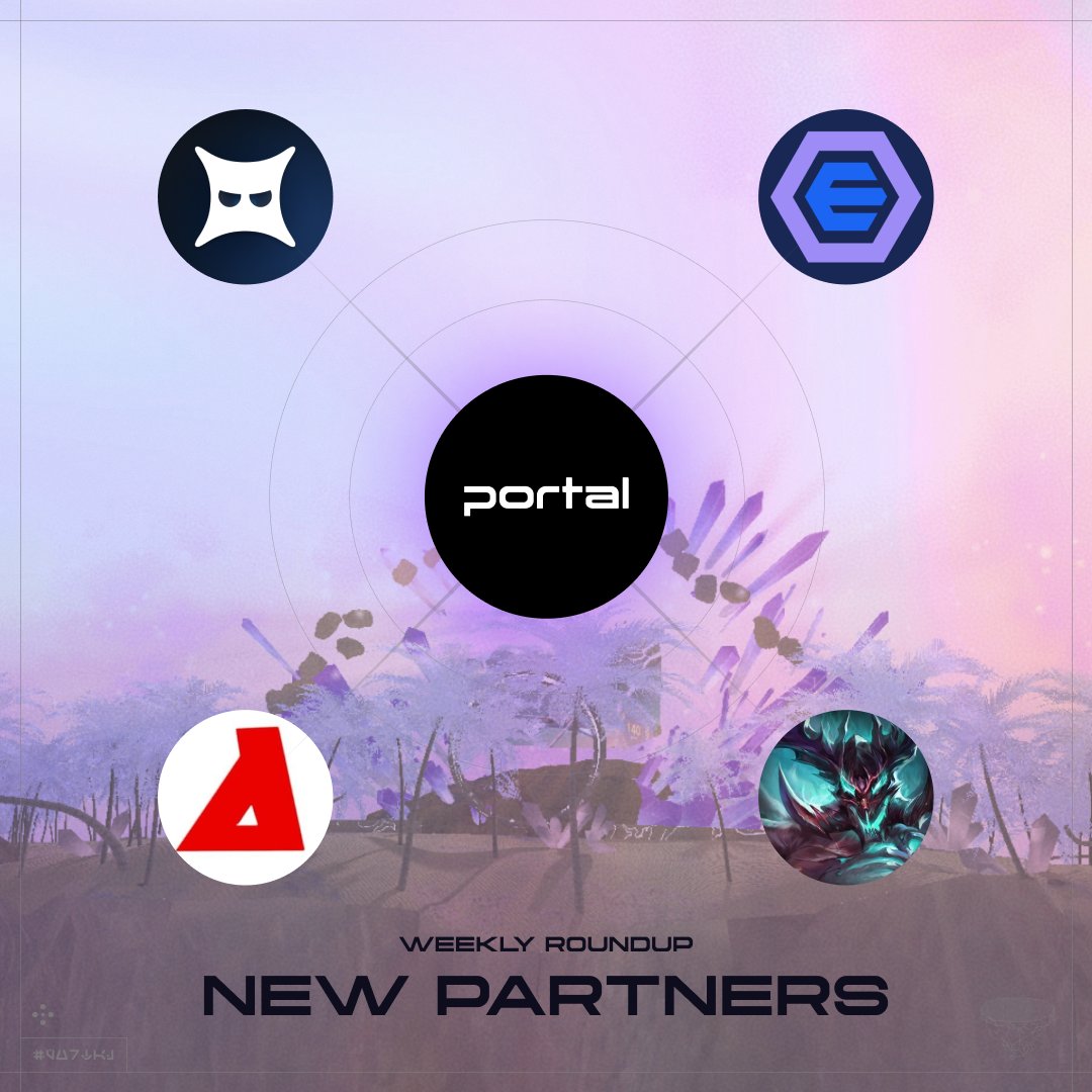Portalcoin's tweet photo. Another week in Portal's relentless mission to unite Web3.

Portal users will enjoy frictionless utility wherever they go. Here are just a few of the partners joining our ecosystem this week:

@petobots, a unique PvP game where players battle and wager on their NFTs. Built with @0xPolygonLabs.

@ethermail_io, a mail solution changing the game for Web3 communication. Backed by @ethereum and @fabric_vc. 

@PlayArmourX, a fast-growing game built on @solana. 

@BattleRiseGame, an epic mobile fantasy game, available on the @AppStore and @GooglePlay 

From games to infra, we're taking the space cross-chain with $Portal.