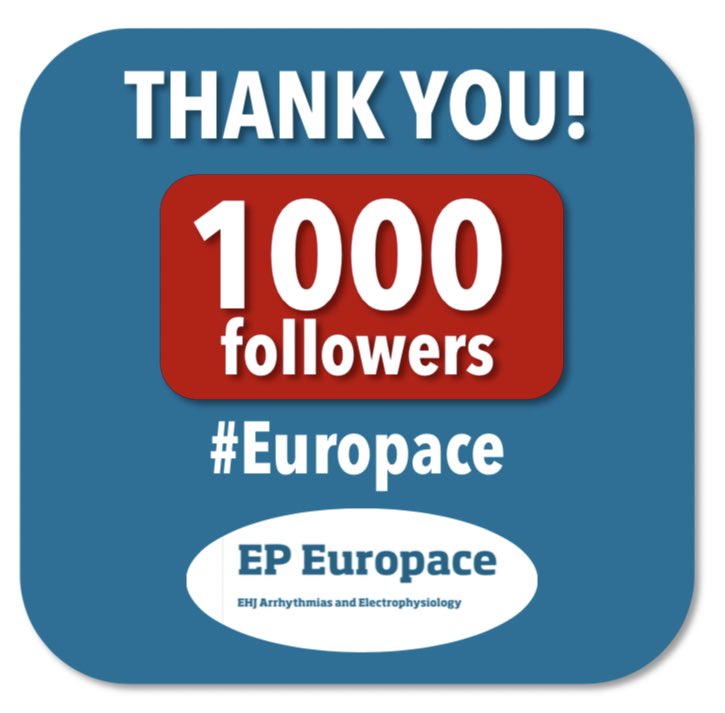+1000!!🤩🎉 Thank you for your support! #Europace @GiulioConte9 @Dominik_Linz @AndyZhangMD @FraSantoroMD @marcovitoloMD @EHRAPresident @escardio @BorianiGiuseppe @LuigiDiBiaseMD @joselmerino @OdeningLab @BehrElijah @LAHRSonline1
