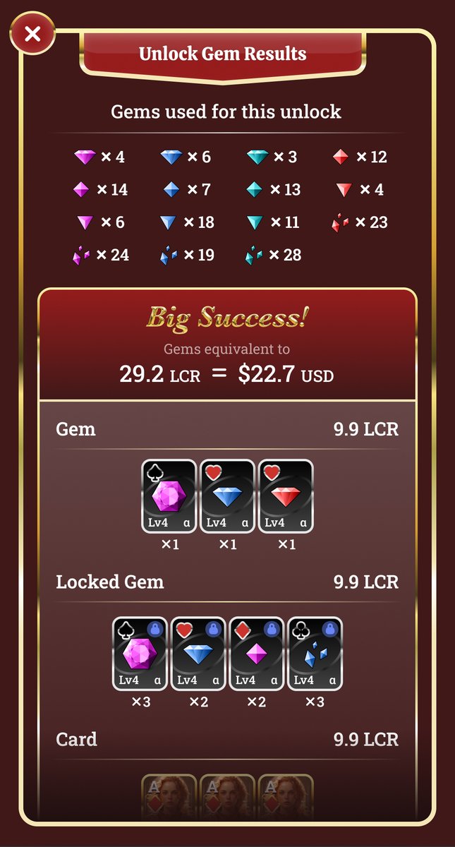 blcrofficial's tweet photo. 2/ ๐ Unlock Gems in Bulk! ๐
Why unlock Gems one by one when you can do it in bulk? Our new feature lets you unlock your precious Gems in a snap. Get ready for a more streamlined experience. Dive in tomorrow and see the magic for yourself! ๐๐ฎ
#GameFi #BLCRUpdate #NFT #P2E