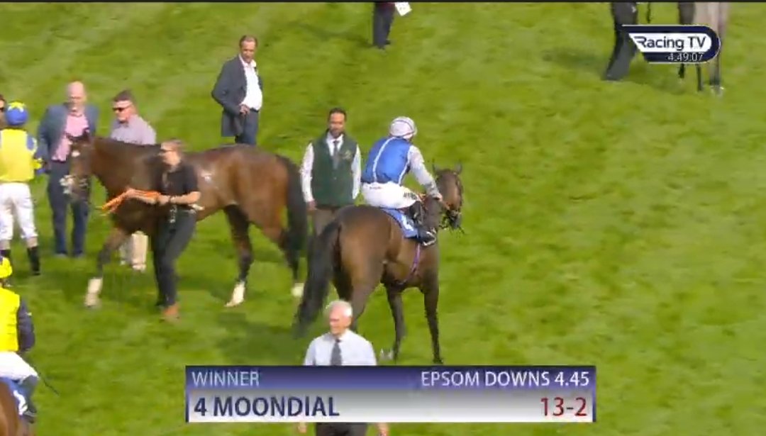 Moondial wins again @EpsomRacecourse 
@KublerRacing 
#DiskoveryPartnership
Congrats to fellow owners 🥂🏇🏆👏
#TimeTest
@NatStudStallion 
Great gamey performance.. What a filly.. all heart ❤️.