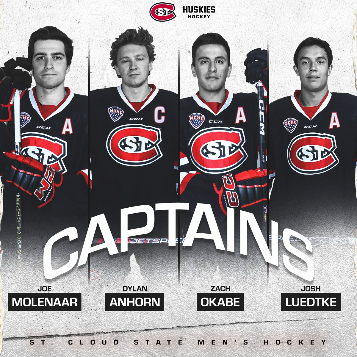 🗣️ Introducing...

The #HuskyHockey captains for the 2023-24 season! 🙌 

#GoHuskies | #HuskyHockey 🏒