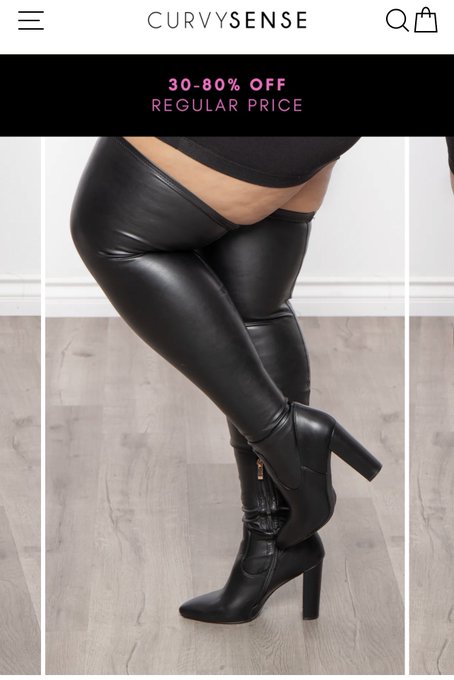 &ldquo;AZALEA WANG SUPER STRETCH TEMPTATION BOOTS - BLACK&rdquo;  Lawd, thigh-high &ldquo;TEMPTATION&rdquo;boots ?!?! &hellip;. They