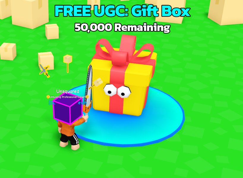 Unsquared on X: 🎁 NEW FREE LIMITED HAT 🎁 How to obtain: - Join Unboxing  Simulator - Complete the quest from the first area in World 1 50.000 Stock    /