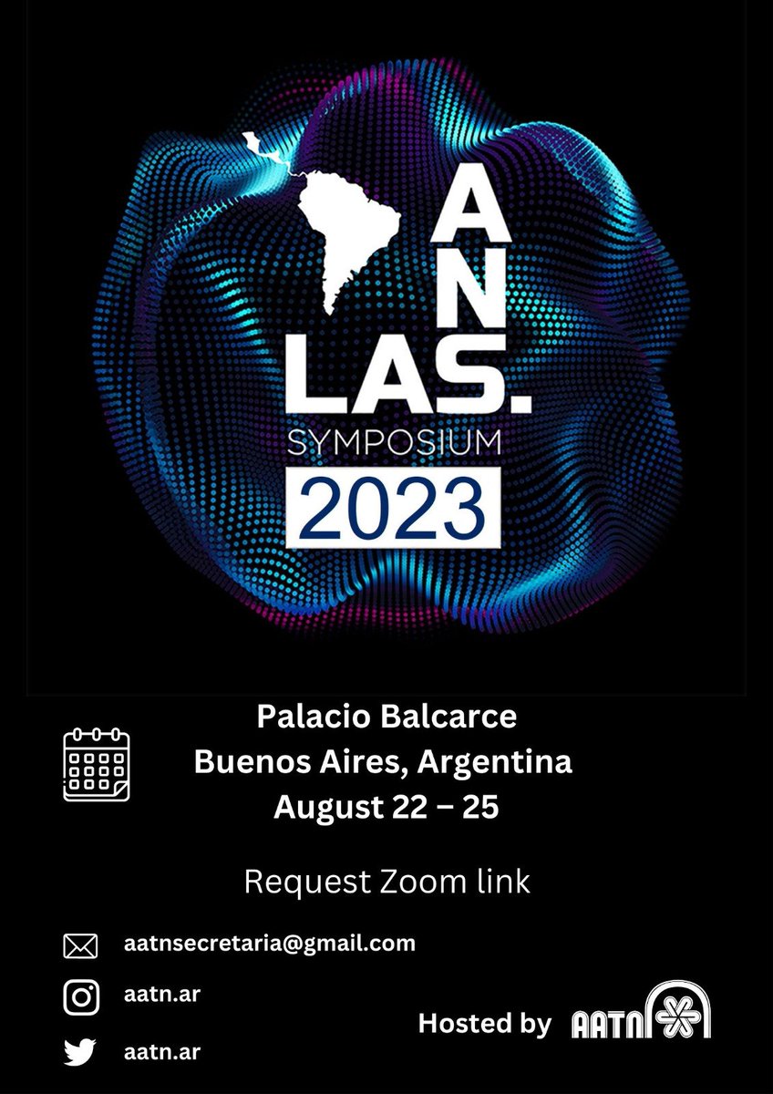 aatn_ar's tweet photo. Hola a todos y todas ⚛️⚡

Los y las invitamos al Simposio de la Latin American Section of the American Nuclear Society (LAS/ANS).

📅 22 al 25 de agosto
 📍 Palacio Balcarce (Quintana 161, CABA, Argentina) https://t.co/IsWop9VuVy