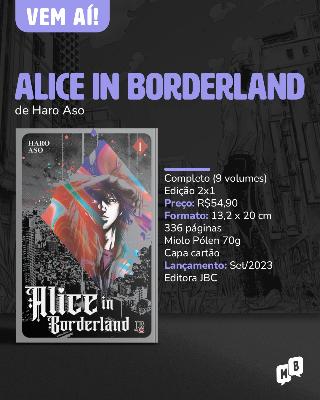 Mangá de Alice in Borderland é lançado no Brasil