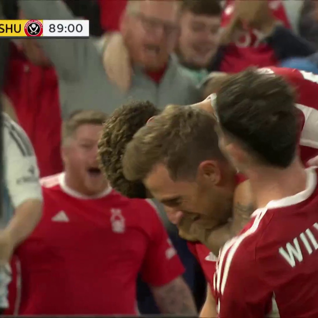 Chris Wood comes on late and scores the go-ahead goal for Nottingham Forest! 📺 @USANetwork”