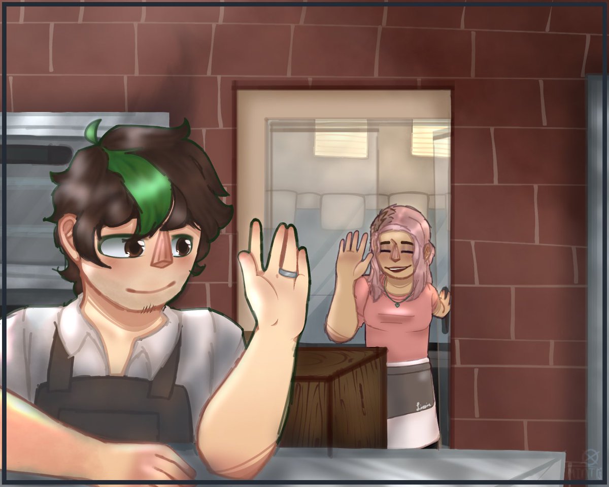 ProjectEmo's tweet photo. An afternoon in the bakery.

————
Untag in replies!! 

[ #mmpau #jizzie #shadowbeans #ldshadowladyfanart #smallishbeansfanart ] https://t.co/OUV4CoWKDg