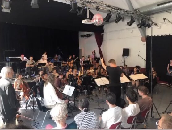 Fun and inspiring gig performing music composed and conducted by the legend Anthony Braxton at IMD #Darmstadt