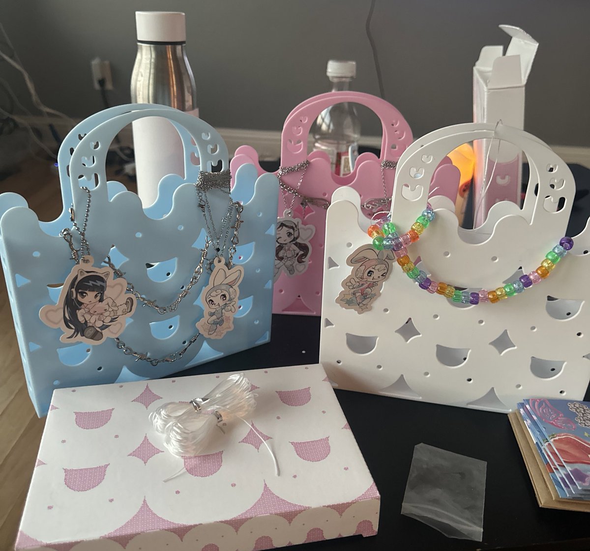 the new jeans bunny beach bags r so cute 😭