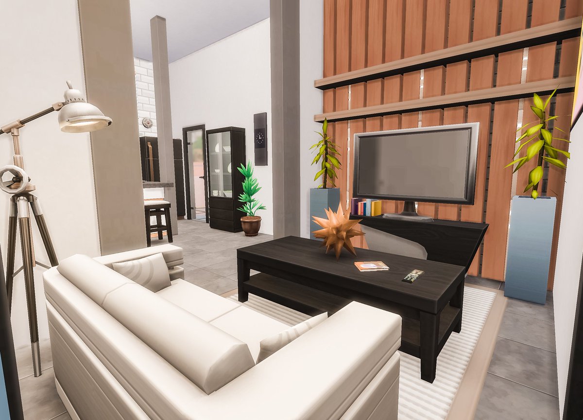 frshpic's tweet photo. Meet my first base game starter home 😍
 "Small Modern Starter Home" on the gallery!...it was a STRUGGLE sticking to a $17.5k budget 💀 
.
Gallery ID: frshpic
.
#thesims4 #ShowUsYourBuilds https://t.co/1ppB1tdXl3