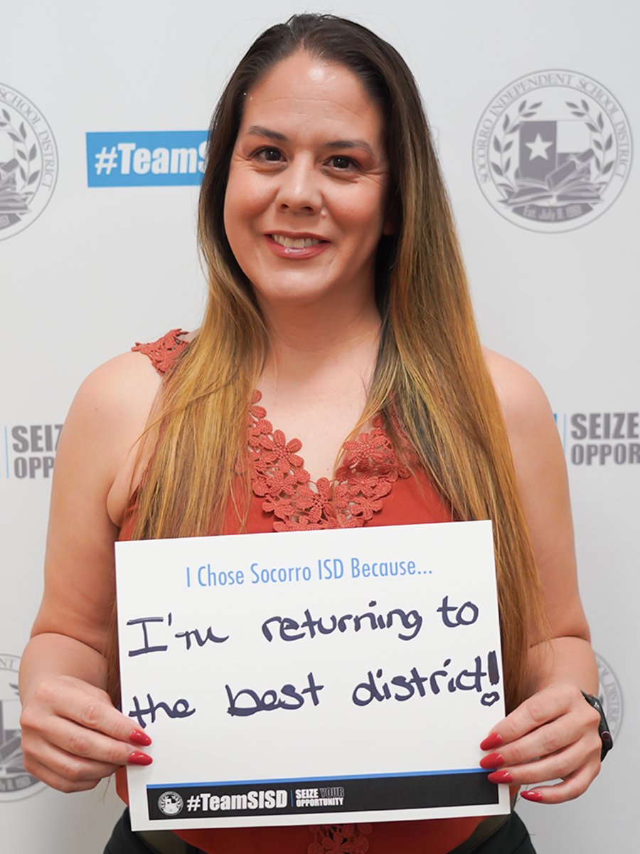 #TeamSISD is proud to announce Laura Galindo as an Algebra Teacher at @DW_K8S. Welcome to @SocorroISD! Congratulations!