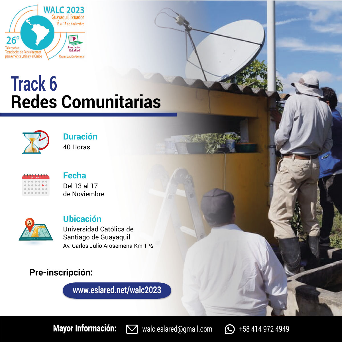 SolytechCisco's tweet photo. Aprende los Desafíos, Regulaciones y Soluciones para el diseño, despliegue e implementación de Redes Comunitarias para la inclusión de zonas de escasos recursos sin acceso a Internet, que permitan impulsar su desarrollo económico y social.
Regístrate
#WALC23 #RedesComunitarias https://t.co/FVdyPCeHlr
