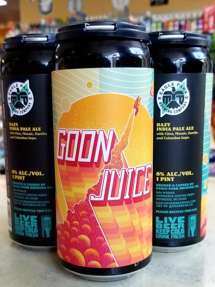 CityViewLiquor's tweet photo. Weekends are for GOONing.
@EagleParkBeer #DitchWork #StartYourWeekend #TimeForAColdOne #WeekendBeers #BeerOClock #NewBeerArrivals #FreshFrosties #LocallyBrewed #WiscoCraft #HopFueledPartyMachine #HaveABeer #BeerThirty https://t.co/L2iW2IaPl2