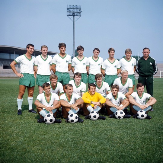 Werder Bremen team during the 1969/70 season.