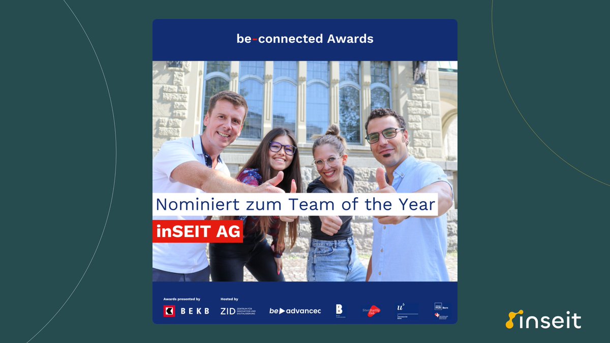 inseitbiotech's tweet photo. 💥Nominated as Team of the Year at be-connected Awards!🏆 Selected among great startups, we’re proud of this achievement!
Thanks to @DRou6  @ghman78 @Valeneesan @valentina_foli, your dedication made this real!
🗓️Sep 7th-we’re going to the Summer Event &amp; Award Night🎉
#BEconnected https://t.co/ujb9BgEsSv