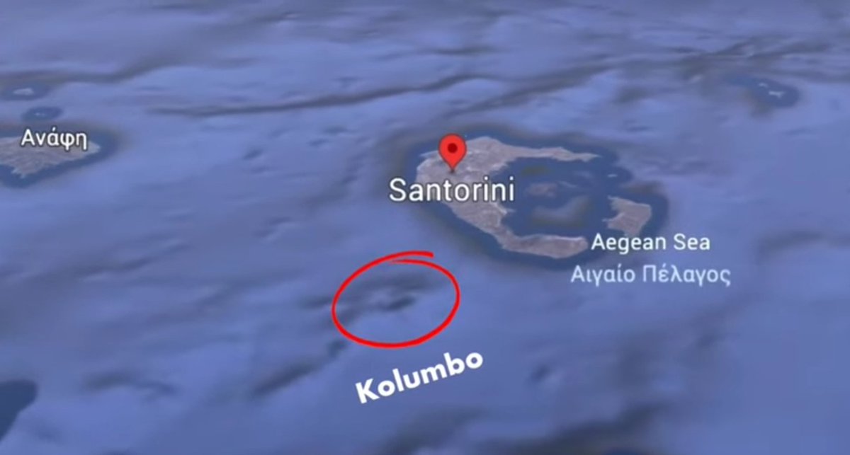#Santorini #girit #sismik #columbo #volcano #Submarine #island #seismic #tsunamigenic #Aegean #Hellenic #Mediterranean #Rhodes #Crete #fethiye 
As a result of scientific research, a magma chamber was found under the Submarine Kolumbo volcano, just a few kilometers from Santorini.