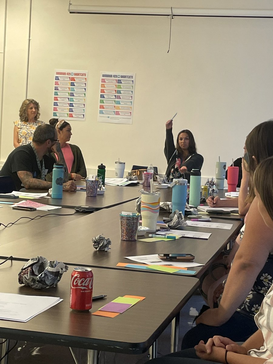 We ended our first week back with Pre-K teachers who were excited to learn how to integrate movement into their classrooms! Thank you @CLynnDonnelly & @robbins_fcps for the invite. Your teachers are excited for the school year! #YAP #movement #fcpspe #mathmovement