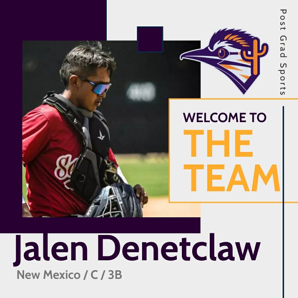 Announcing our 22nd signee of the 2023-2024 season is New Mexico native <a href="/denetclaw_jalen/">Jalen Denetclaw</a>

Jalen will be a C/3B with us here at PGS. Welcome to the team!

More announcements to follow!

#postgradsports #collegebaseball #azbaseball #playerdevelopment #pgsbaseball