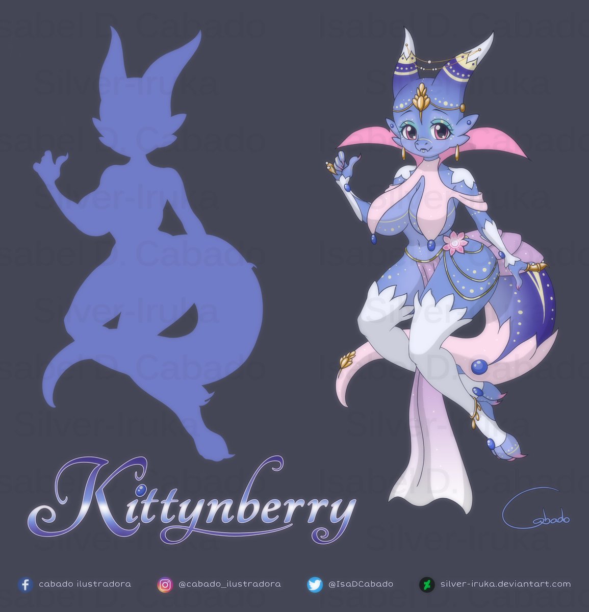 IsaDCabado's tweet photo. New adoptable 🔞 (Safe preview):
💙PRINCESS KOBOLD KITTYNBERRY💙
Auction link in the comments 👇
#adoptable #kobold #princess #reptile #cartoon #character #characterdesign #curvy #chubby #female #furry #furryart #manganime  #oc #blue #pink #berry #blueberry #sexy #furrycharacter https://t.co/Npb7ksTM3P
