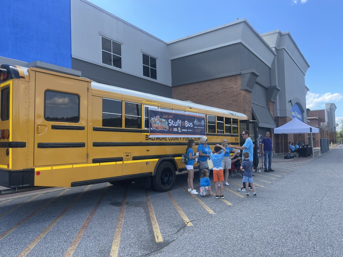 Happy Friday from <a href="/wbaltv11/">WBAL-TV 11 Baltimore</a>’s Stuff the Bus school supplies drive ! So much fun serving our community and meeting our wonderful viewers in person!