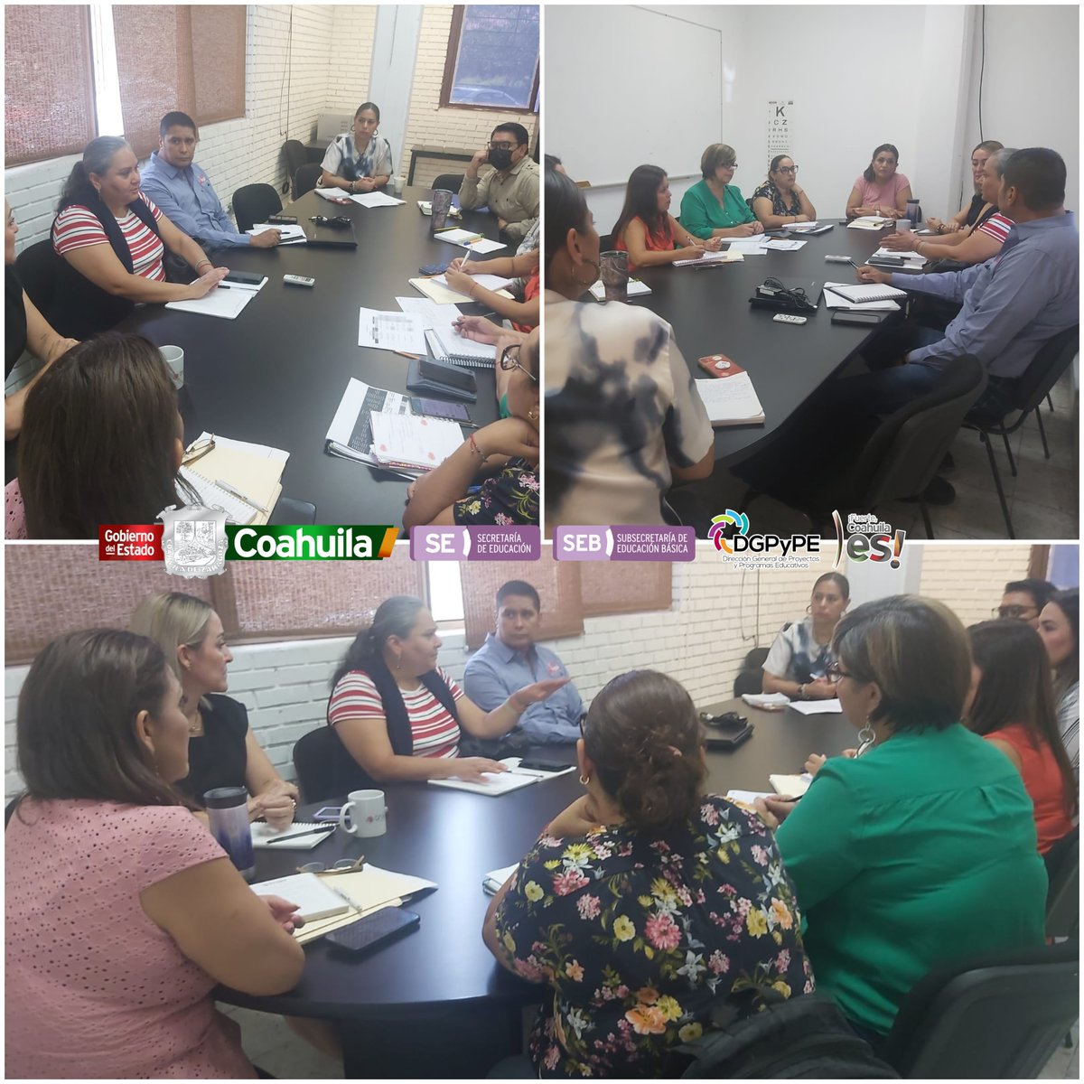 DGPyPE's tweet photo. Reunión de trabajo con personal del área de Recursos Financieros, Secretarías Técnicas de la SE y enlaces de los Programas Federales #PFSEE #PRONI y #PEEI respecto a temas MIR 2024 @mrikelme @GobDeCoahuila @SEducacionCoah @fsaracho10 @jsalcidop @EVENTOS_SEB @oscarleon5 https://t.co/AjpuYMoL8B