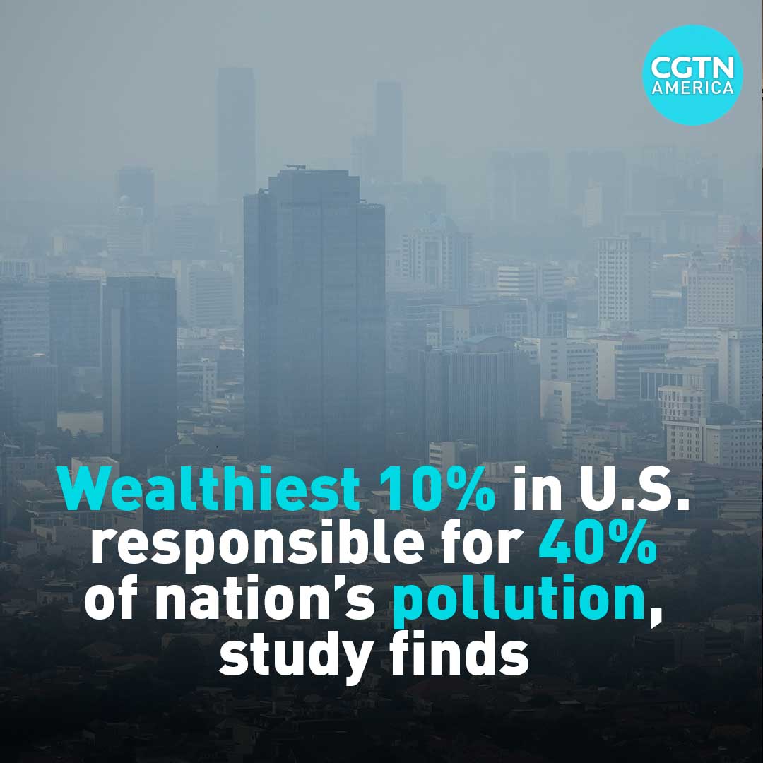 A new study has found that the richest 10% of Americans account for 40% of all pollution. The study in the PLOS Climate journal, looked at #carbonfootprints of Americans across income, including the fossil fuel emissions of the companies they invest in. #emissionsinequality