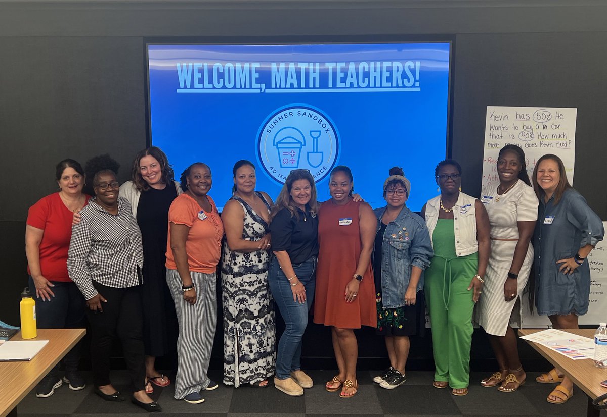 4dMath's tweet image. Summer Sandbox was a HIT with this amazing group of #cocreators! We loved being witness to the magic unfolding…amongst these K-5 teachers! Stay tuned for highlights from this amazing day. AND we are already planning for next summer! @amtnj #weteachmath