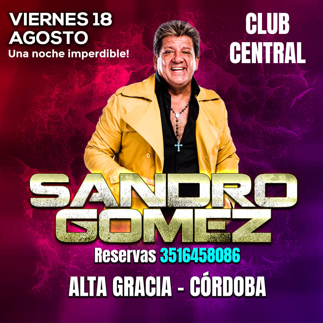 Hoy #SandroGómez en el #ClubCentral 

#Cuarteto 
#AltaGracia 
#Córdoba 
#Argentina