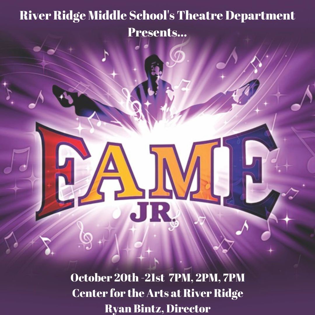 Calling all dancers, singers, and actors... We proudly announce open auditions for the RRMS Theatre Department's Fall Production of FAME Jr on August 30th &amp; 31st! 

rrms.pasco.k12.fl.us/?p=9974

We look forward to an amazing production in October!

#RRMSFAME #RAISETHEBAR