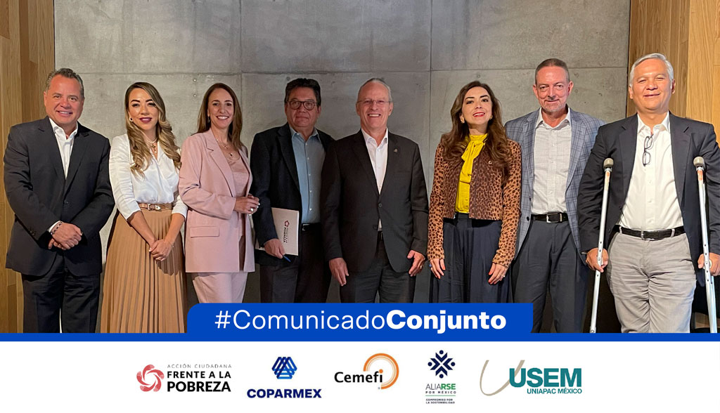 🇲🇽💰 En México, alrededor de 35.5 millones de personas trabajan pero carecen de ingreso suficiente; por ello #Coparmex junto a <a href="/Cemefi/">Centro Mexicano para la Filantropía</a>, <a href="/FrenteaPobreza/">Acción Ciudadana Frente a la Pobreza</a>, <a href="/AliaRSE_Oficial/">Aliarse por México</a> y @confe_usem llevamos a cabo la mesa de diálogo “Salario Digno y Responsabilidad Social Empresarial” con el