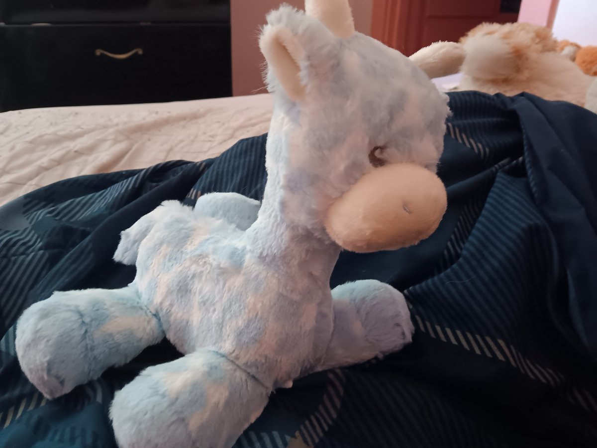 plnetpupy's tweet photo. new stuffie !! name ideas?? hes a giraffe <33 https://t.co/a0AXd60RXA