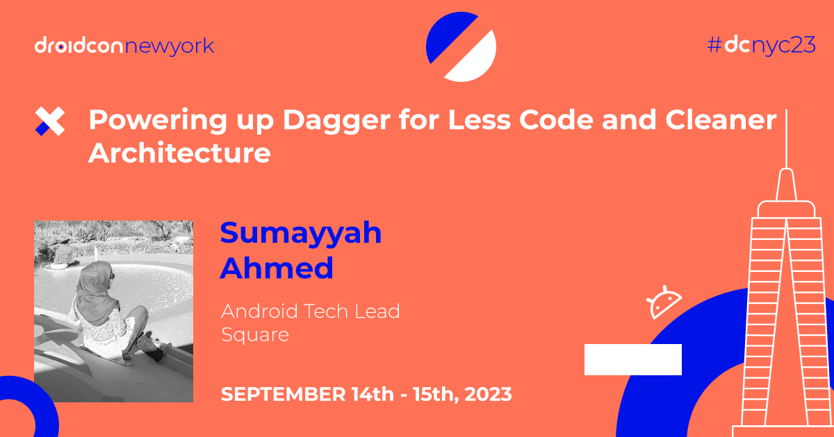 A #dcnyc23 talk you're not going to want to miss 📣 <a href="/SumayyahAhmed13/">Sumayyah Ahmed</a> will discuss how to leverage #Dagger &amp; #Anvil to reduce the business logic, custom scopes &amp; subcomponents, how they work, &amp; how to use them to maintain clean architecture &amp; more.

nyc.droidcon.com/sumayyah-ahmed/