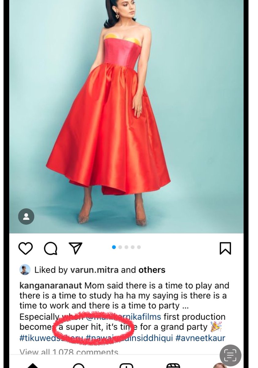 #KanganaRanaut just can’t help herself can she? Complaining about the mafia that only exists in her head. Yawn. What about claiming straight to OTT mediocre romcom TikuWedsSheru was a superhit and holding a success party? Such a hypocrite.