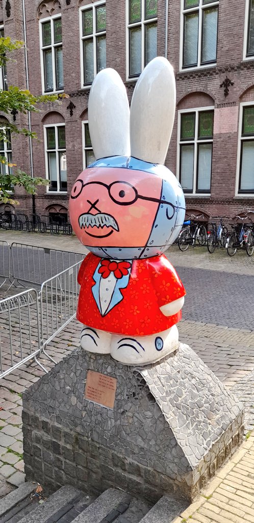 IngmarG's tweet photo. Terechte ode aan Dick Bruna op de Mariaplaats in zijn #Utrecht
#toeristineigenstad https://t.co/kcz8NqB7EE