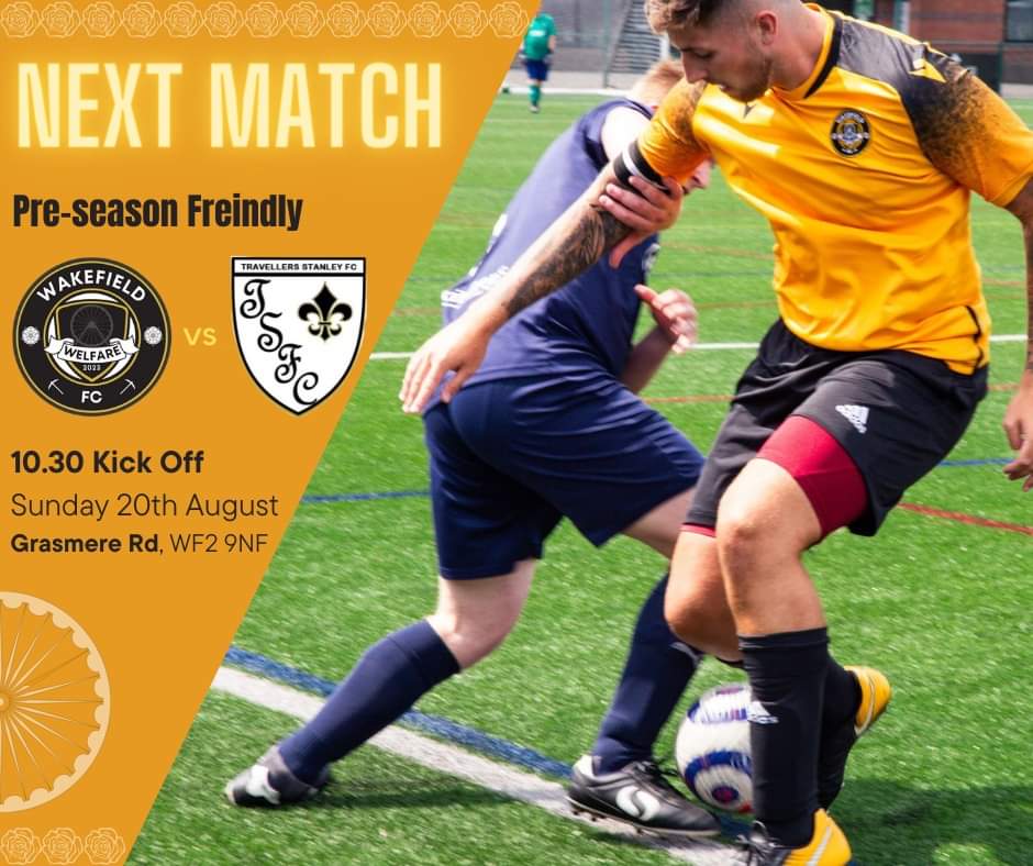 WWFC23's tweet photo. We will be in action this Sunday as we take on Travellers Stanley FC in our final pre-season game of the summer.

#SundayLeague #Wakefield https://t.co/xwdf3jCjVS