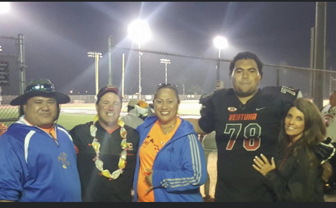 So Proud of our Former <a href="/VCPirateFB/">Ventura College Football</a> Offensive lineman Pousima Galoia who is From Lahaina. just saw these posts today #VCFF