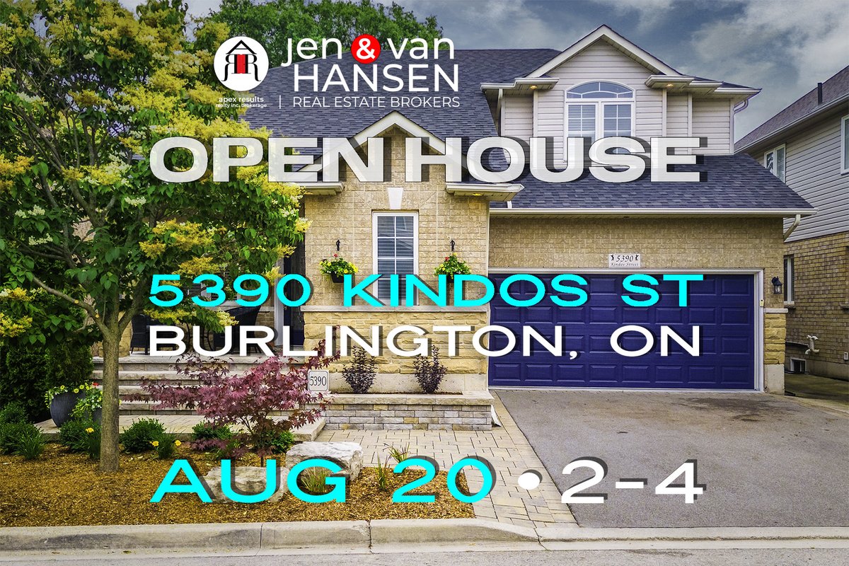 hansenhouseca's tweet photo. ✨Open House✨
📍5390 Kindos St, Burlington, ON

🗓️ Aug 20
🕑 2 - 4 pm

3 🛏 | 3   1 🛁
Freehold, Detached

💰 $1,599,900

📷 https://t.co/ekLd0ZGVwC

Say hello..
📱 (416) 729-7294
✉️ hello@hansenhouse.ca

move forward with more™

#orchard #neighbourhood #sayhello https://t.co/faaDyjRrfL