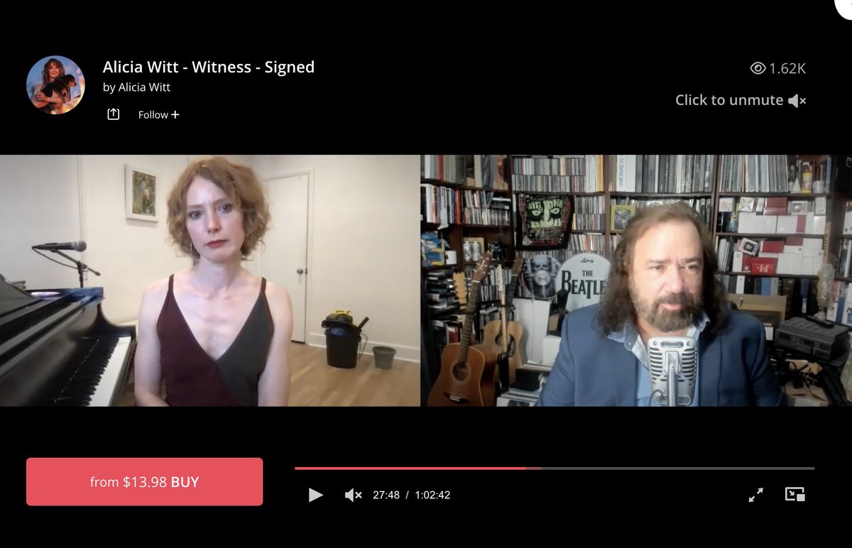 my performance of the entire ‘Witness’ EP, top to bottom, will be happening on @TalkShopLive soon but for now - please enjoy this thoughtful, long interview w steve harkins about the inspiration behind each song - and order your autographed CDs! 💜 talkshop.live/watch/nJUs04sJ…